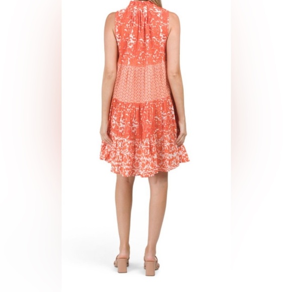 Chelsea & Theodore Tiered Floral Boho Sleeveless Dress Size Medium - Picture 2 of 9